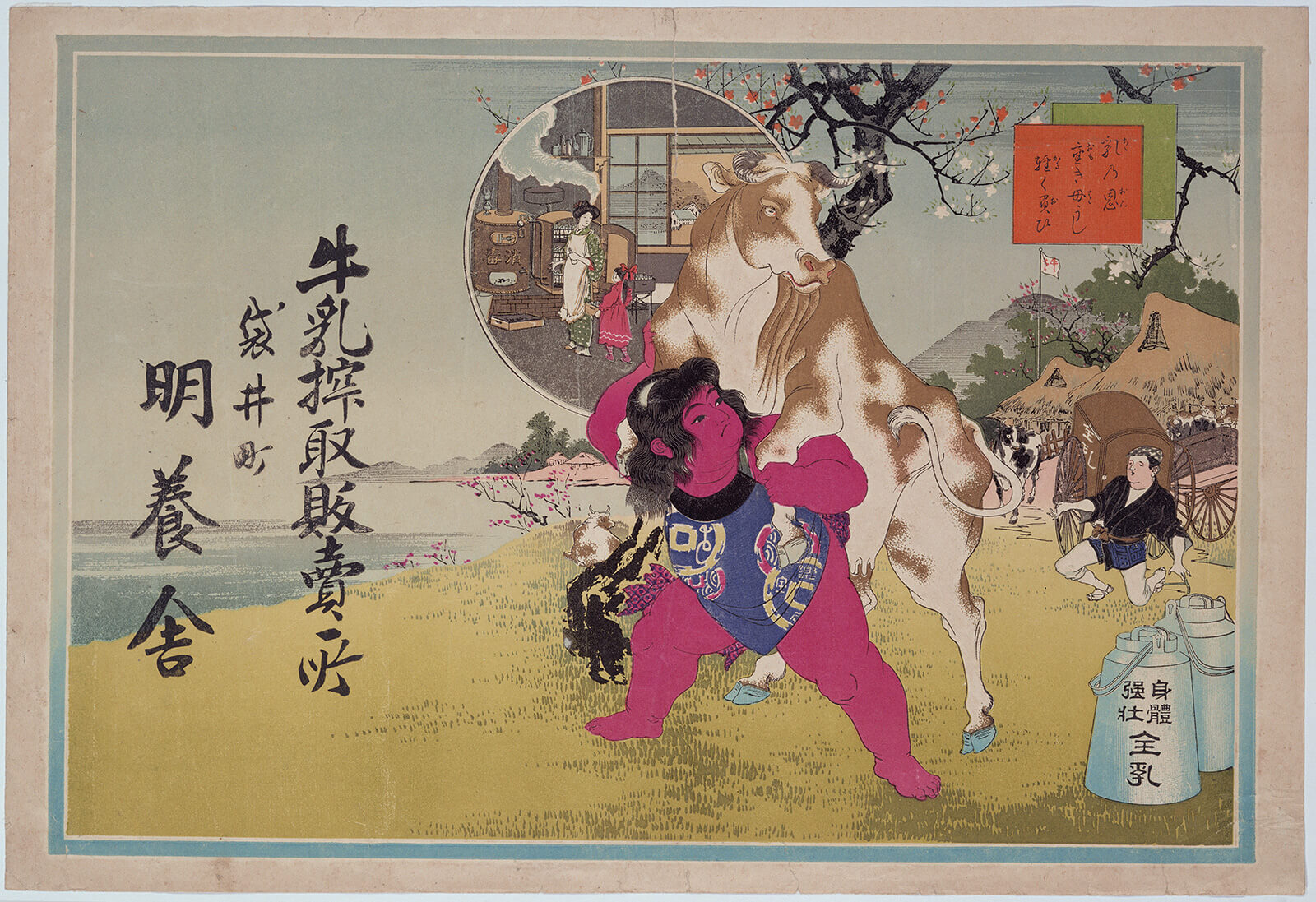 明養舎引札｜画像・写真・音声・映像｜一般社団法人 Jミルク 酪農乳業