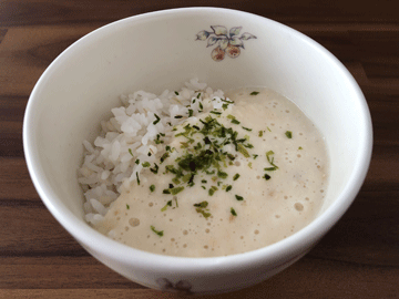 ミルクみそ麦とろご飯