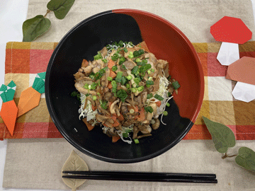 焼き肉のタレで簡単！元気がでる豚丼