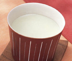 緑茶のホットミルク