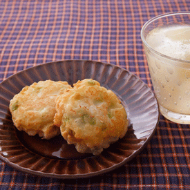 枝豆入りチーズがんも