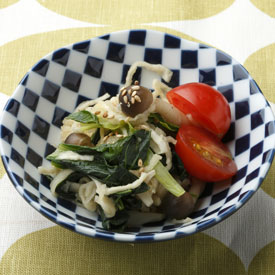 切干大根と小松菜のナムル