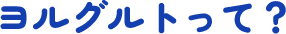 ヨルグルトって？